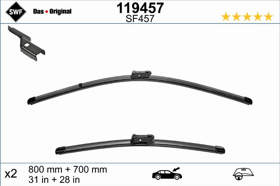 SWF 119457 - Wiper Blade autospares.lv