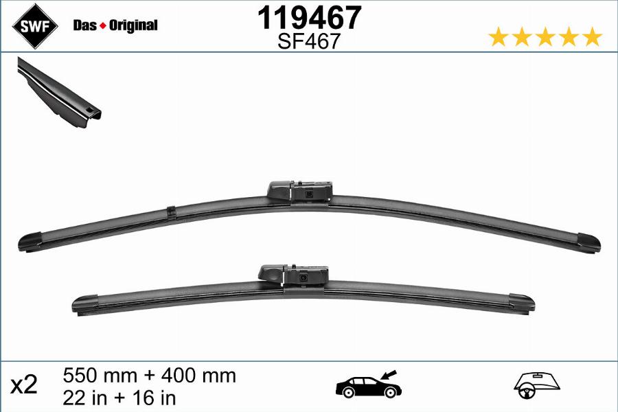 SWF 119467 - Wiper Blade autospares.lv