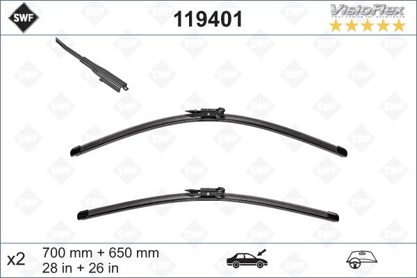 SWF 119401 - Wiper Blade autospares.lv