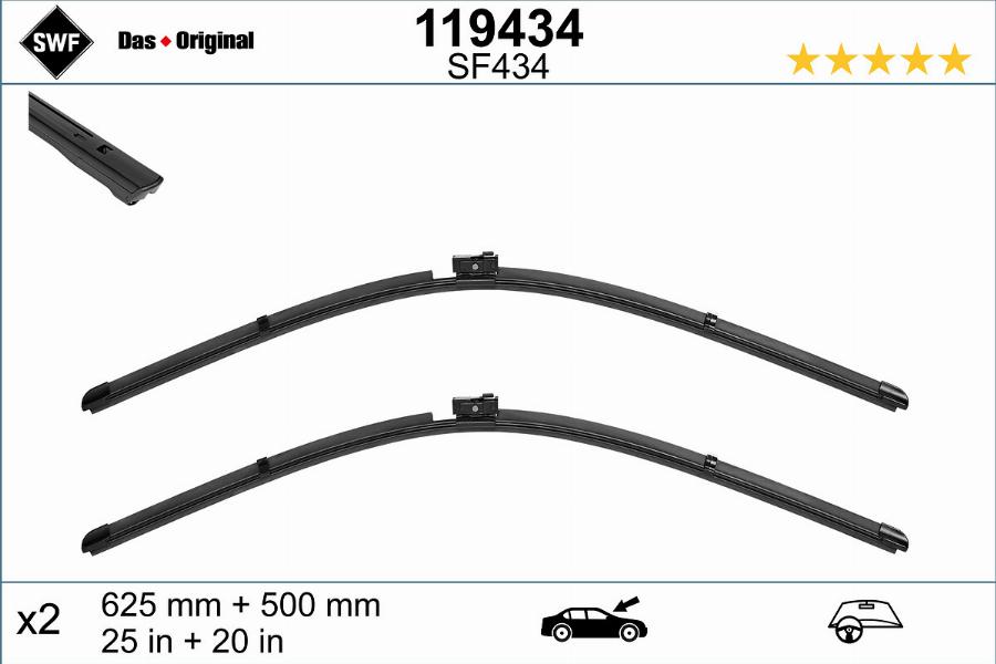 SWF 119434 - Wiper Blade autospares.lv