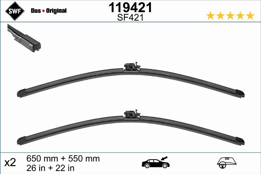 SWF 119421 - Wiper Blade autospares.lv