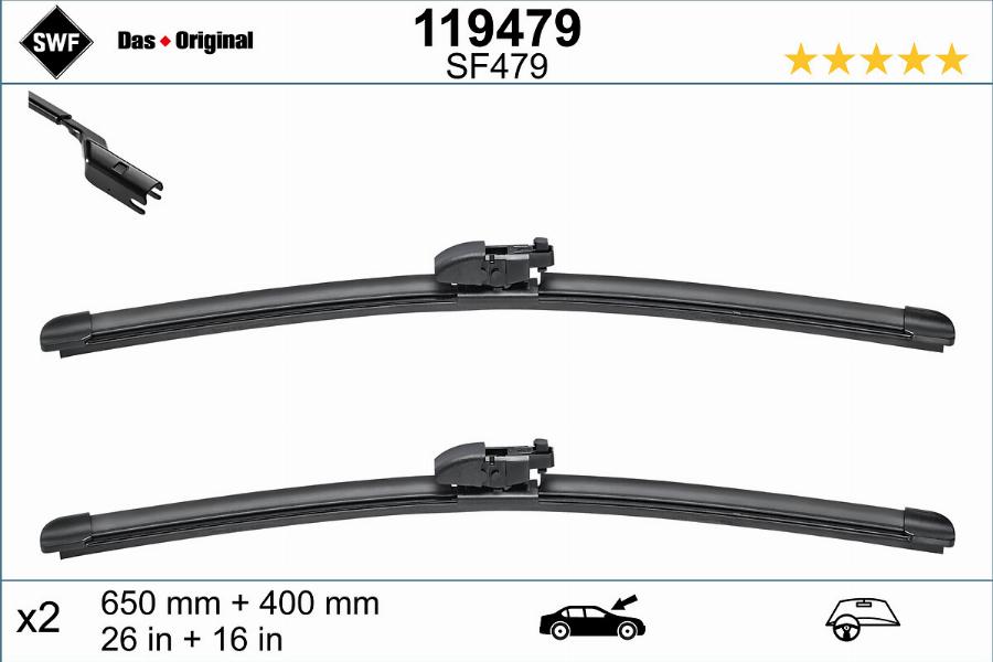 SWF 119479 - Wiper Blade autospares.lv