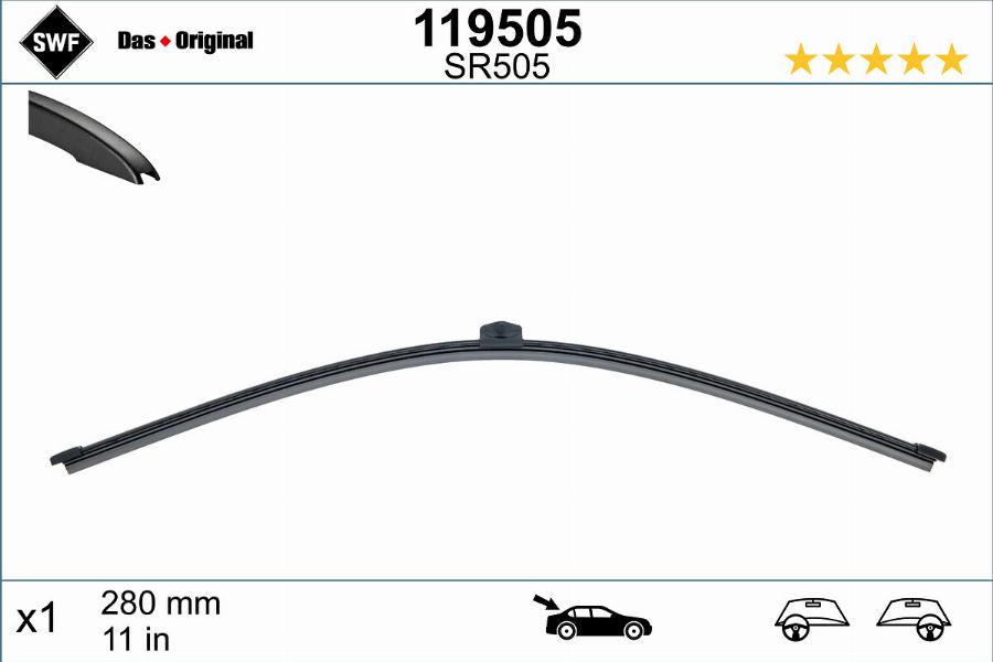 SWF 119505 - Wiper Blade autospares.lv