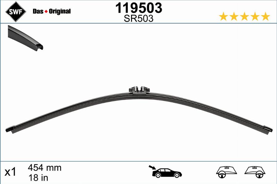 SWF 119503 - Wiper Blade autospares.lv