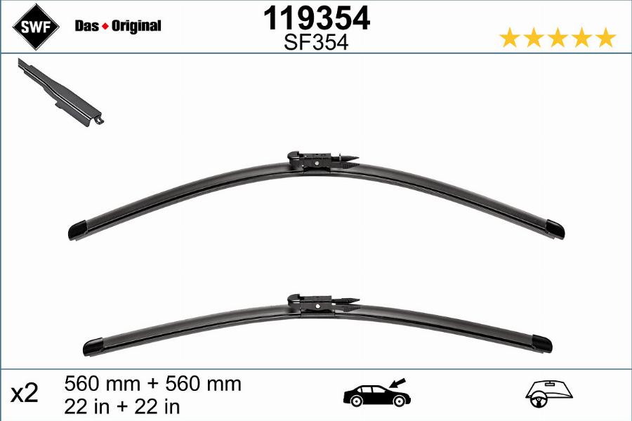 SWF 119354 - Wiper Blade autospares.lv