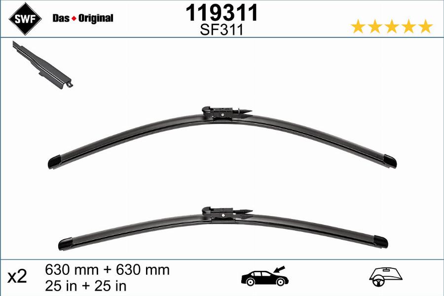 SWF 119311 - Wiper Blade autospares.lv