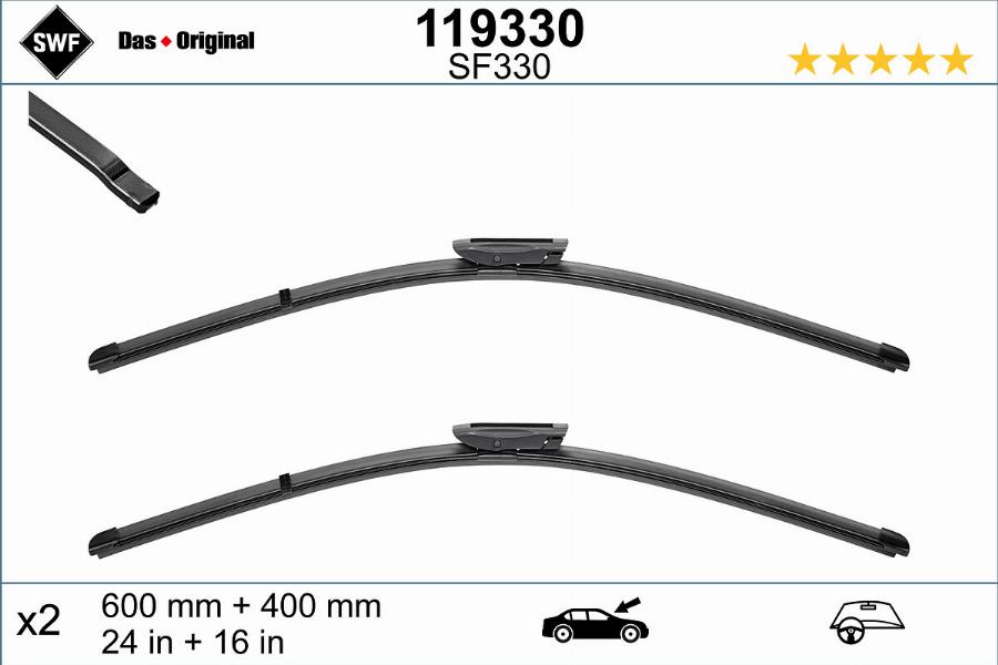 SWF 119330 - Wiper Blade autospares.lv