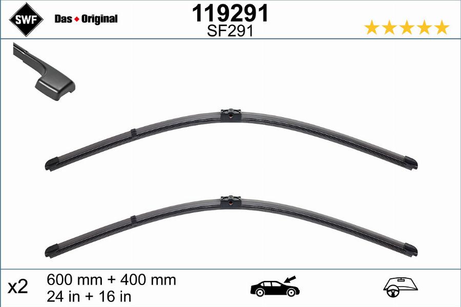 SWF 119291 - Wiper Blade autospares.lv