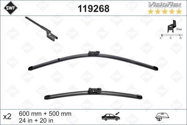 SWF 119268 - Wiper Blade autospares.lv