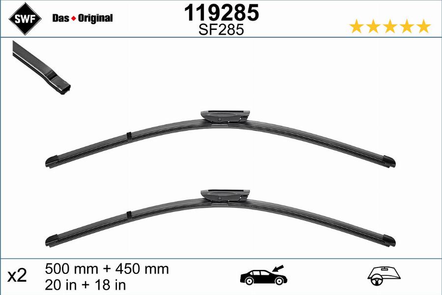 SWF 119285 - Wiper Blade autospares.lv