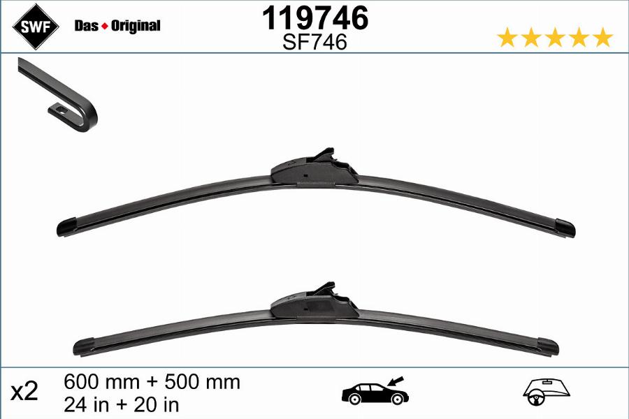 SWF 119746 - Wiper Blade autospares.lv