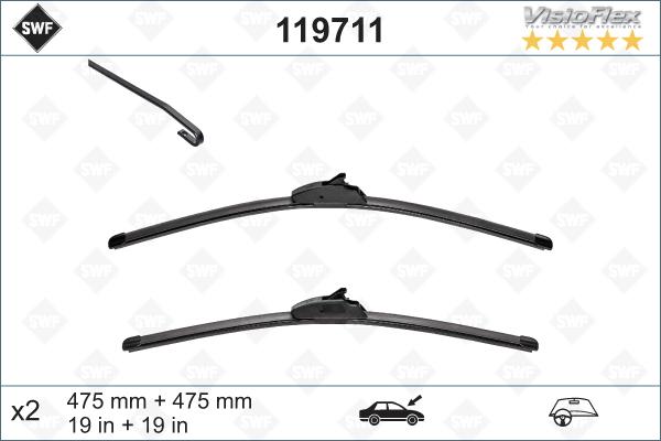 SWF 119711 - Wiper Blade autospares.lv