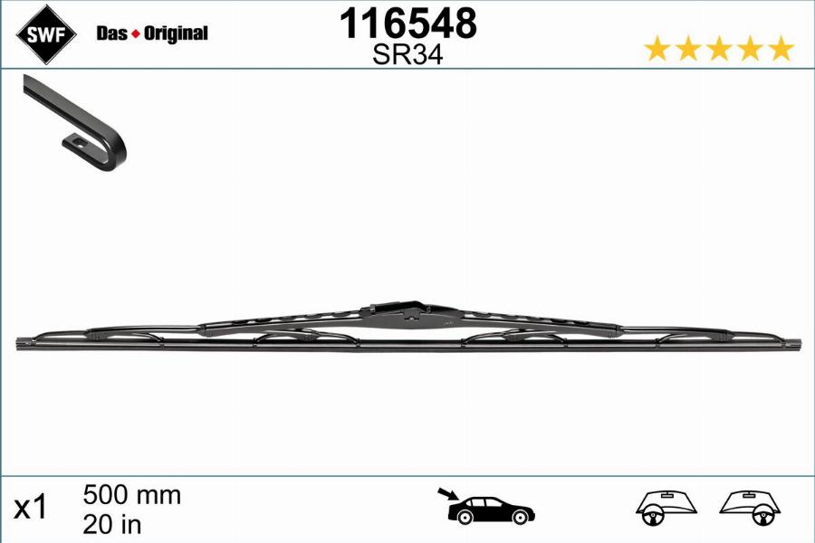 SWF 116548 - Wiper Blade autospares.lv