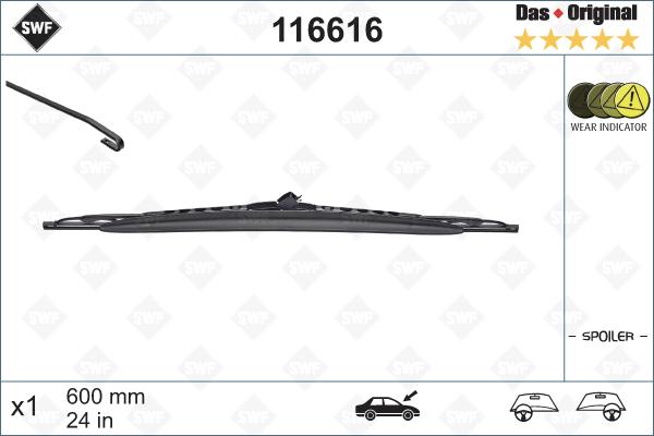 SWF 116616 - Wiper Blade autospares.lv