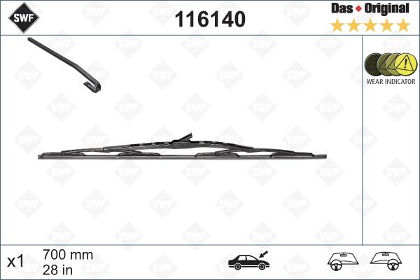 SWF 116140 - Wiper Blade autospares.lv