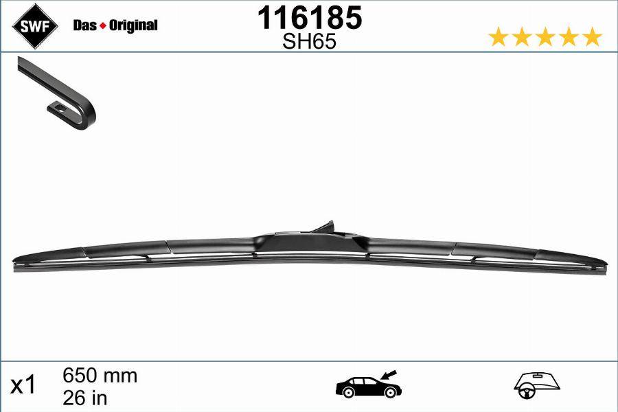 SWF 116185 - Wiper Blade autospares.lv