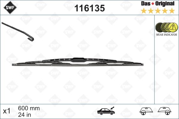 SWF 116135 - Wiper Blade autospares.lv