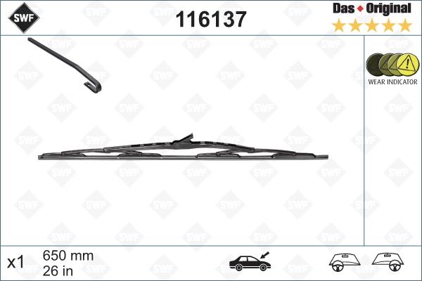 SWF 116137 - Wiper Blade autospares.lv