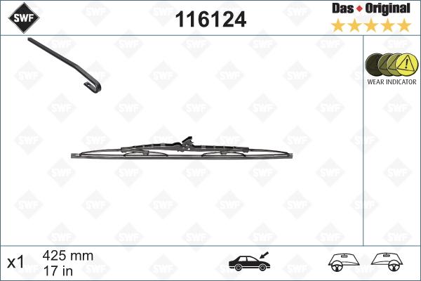 SWF 116124 - Wiper Blade autospares.lv