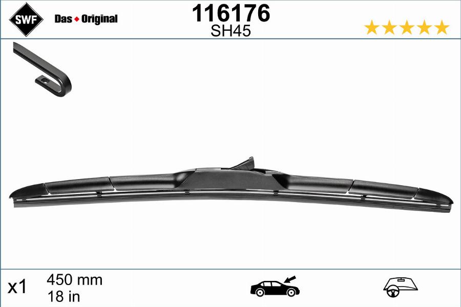 SWF 116176 - Wiper Blade autospares.lv