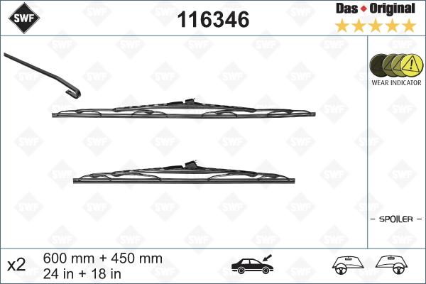 SWF 116346 - Wiper Blade autospares.lv