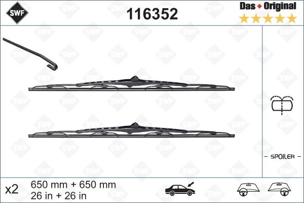 SWF 116352 - Wiper Blade autospares.lv