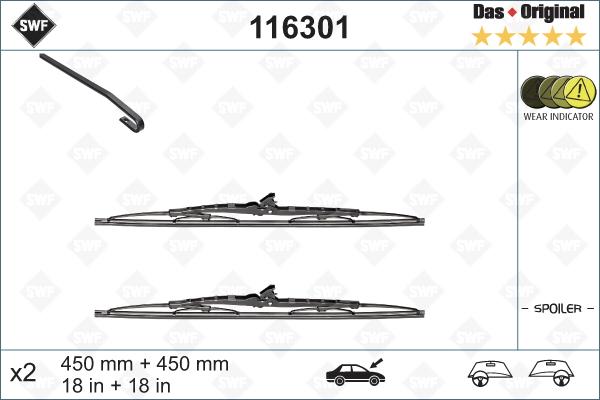 SWF 116301 - Wiper Blade autospares.lv