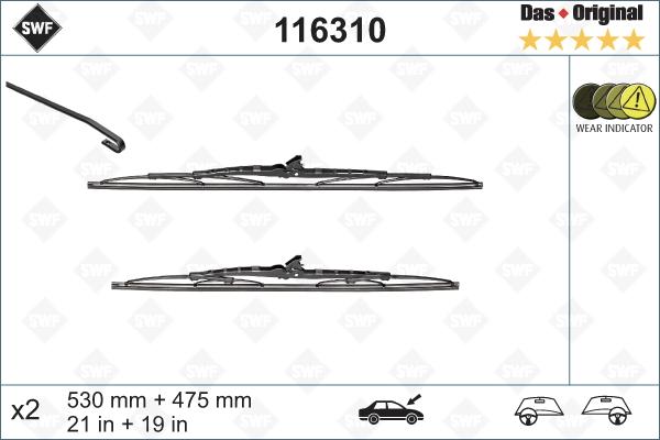 SWF 116310 - Wiper Blade autospares.lv