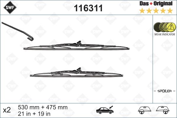 SWF 116311 - Wiper Blade autospares.lv