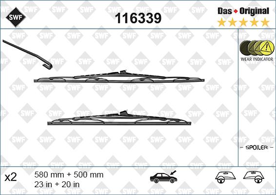 SWF 116339 - Wiper Blade autospares.lv