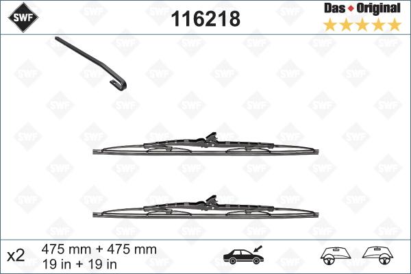 SWF 116218 - Wiper Blade autospares.lv