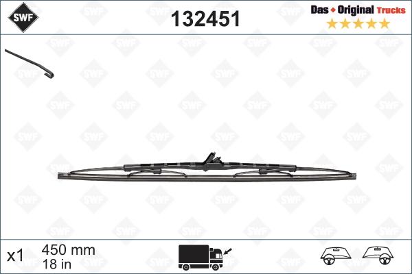 SWF 132451 - Wiper Blade autospares.lv