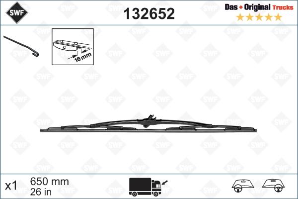SWF 132652 - Wiper Blade autospares.lv