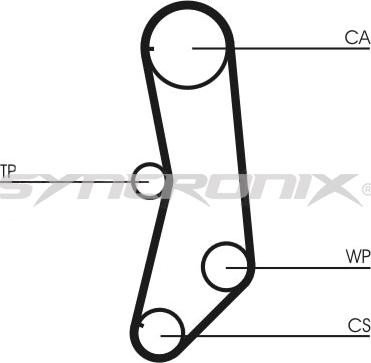 SYNCRONIX SY110997 - Timing Belt Set autospares.lv