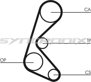 SYNCRONIX SY0964N - Timing Belt autospares.lv