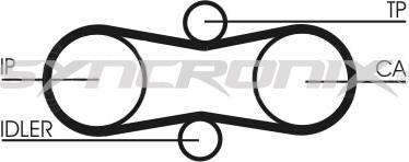 SYNCRONIX SY0914N - Timing Belt autospares.lv