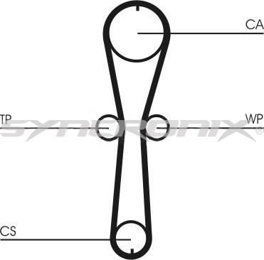 SYNCRONIX SY110915PE - Water Pump & Timing Belt Set autospares.lv