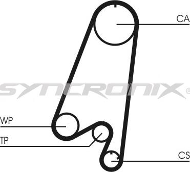 SYNCRONIX SY110910PE - Water Pump & Timing Belt Set autospares.lv