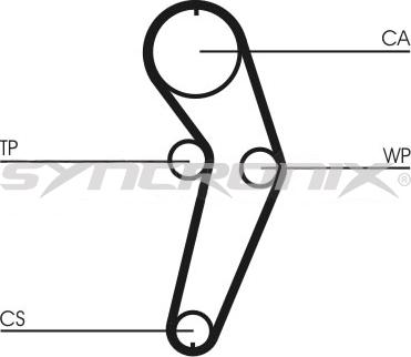 SYNCRONIX SY110988PE - Water Pump & Timing Belt Set autospares.lv