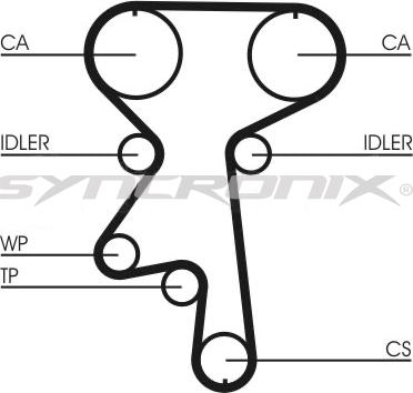 SYNCRONIX SY110924 - Timing Belt Set autospares.lv