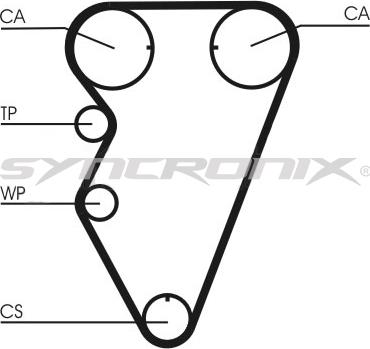 SYNCRONIX SY110974 - Timing Belt Set autospares.lv