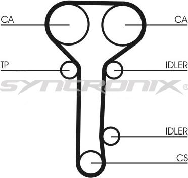 SYNCRONIX SY210978 - Timing Belt Set autospares.lv