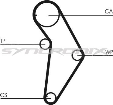 SYNCRONIX SY0973N - Timing Belt autospares.lv