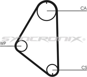 SYNCRONIX SY0558N - Timing Belt autospares.lv