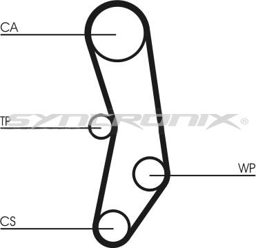 SYNCRONIX SY0562N - Timing Belt autospares.lv