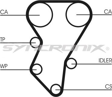 SYNCRONIX SY0588N - Timing Belt autospares.lv