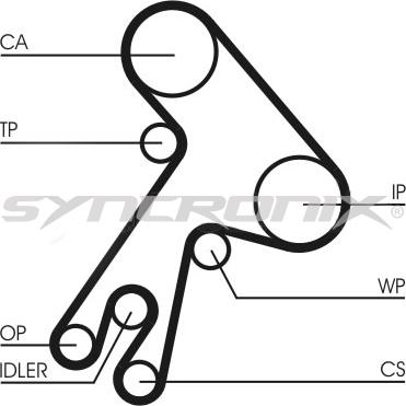 SYNCRONIX SY110583 - Timing Belt Set autospares.lv