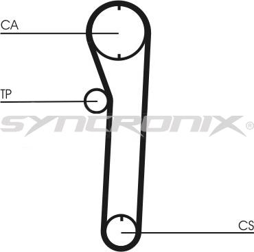 SYNCRONIX SY0669N - Timing Belt autospares.lv