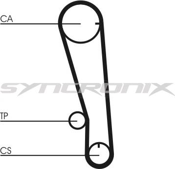 SYNCRONIX SY0665N - Timing Belt autospares.lv