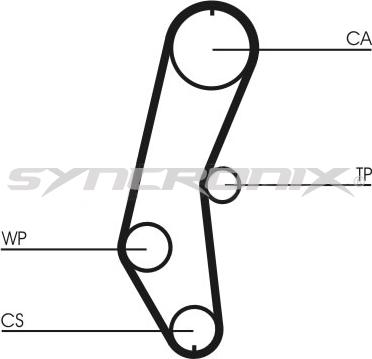 SYNCRONIX SY0666N - Timing Belt autospares.lv